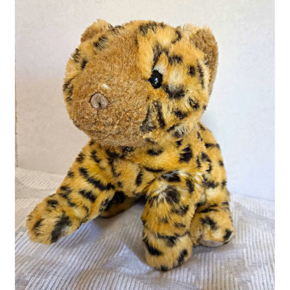 GUND Baby Cheetah Leopard Cub Sheba Plush Stuffed Animal Vintage 1986 Small 14"